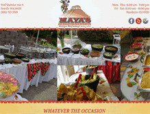 Tablet Screenshot of mayasrestaurant.com